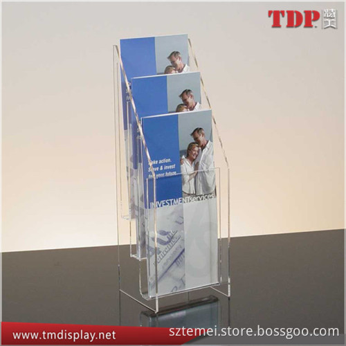 Wholesale Clear A5 Three Layer Acrylic Brochure Holder
